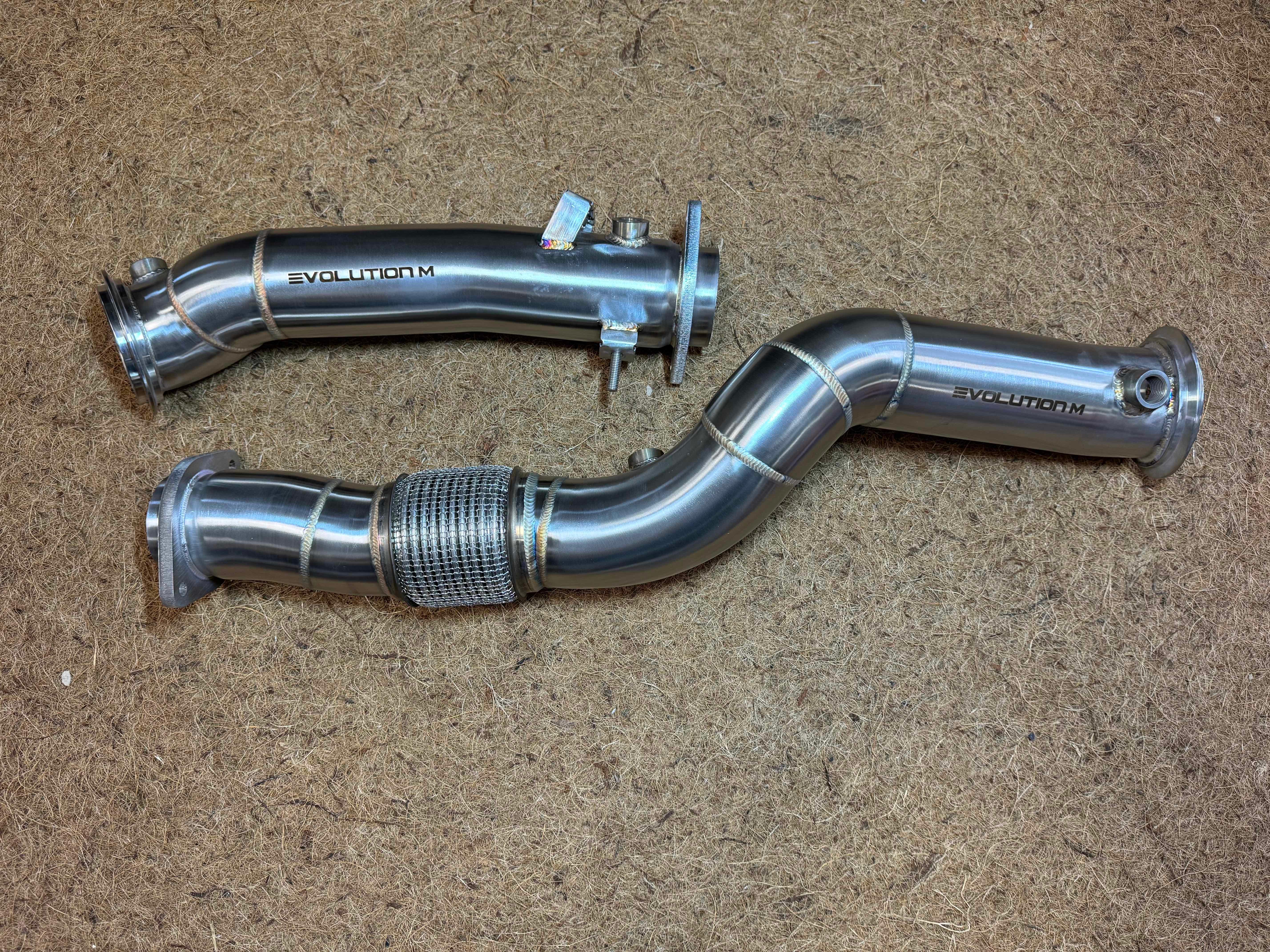 EVOLUTION M | BMW S58 G8x M2 / M3 / M4 Downpipes (catless or 200 cell) - Image 2